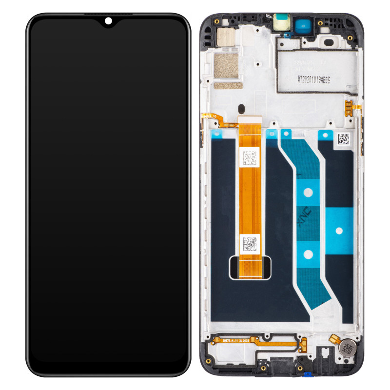 Realme 6i LCD + touch screen + front panel schwarz - original