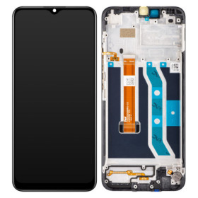 Realme C11 LCD + touch screen + front panel black - original
