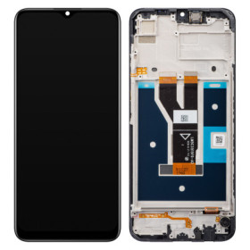 Realme C21 LCD + touch screen + front panel schwarz - original
