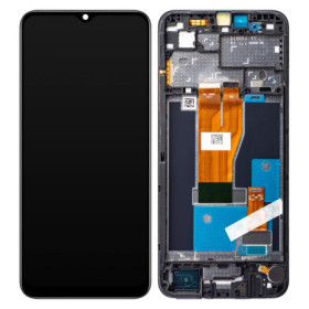 Realme C30 / Narzo 50i Prime LCD + touch screen + front panel black - original
