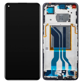 Realme GT Neo2 LCD displej + dotyková plocha + rám černá - originál