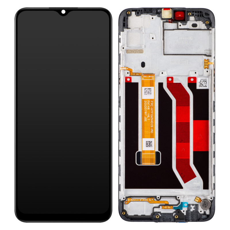 Realme Narzo 10A / C3i / C3 LCD + touch screen + front panel black - original