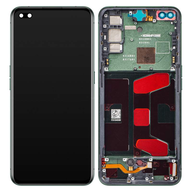 Realme X50 Pro 5G LCD displej + dotyková plocha + rám Moss Green - originál