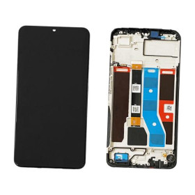 Realme C51 LCD displej + dotyková plocha + rám Carbon Black - originál