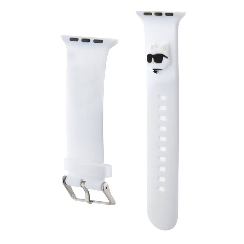 Karl Lagerfeld Choupette Head NFT Watch Strap for Apple Watch 38/40/41 weiss