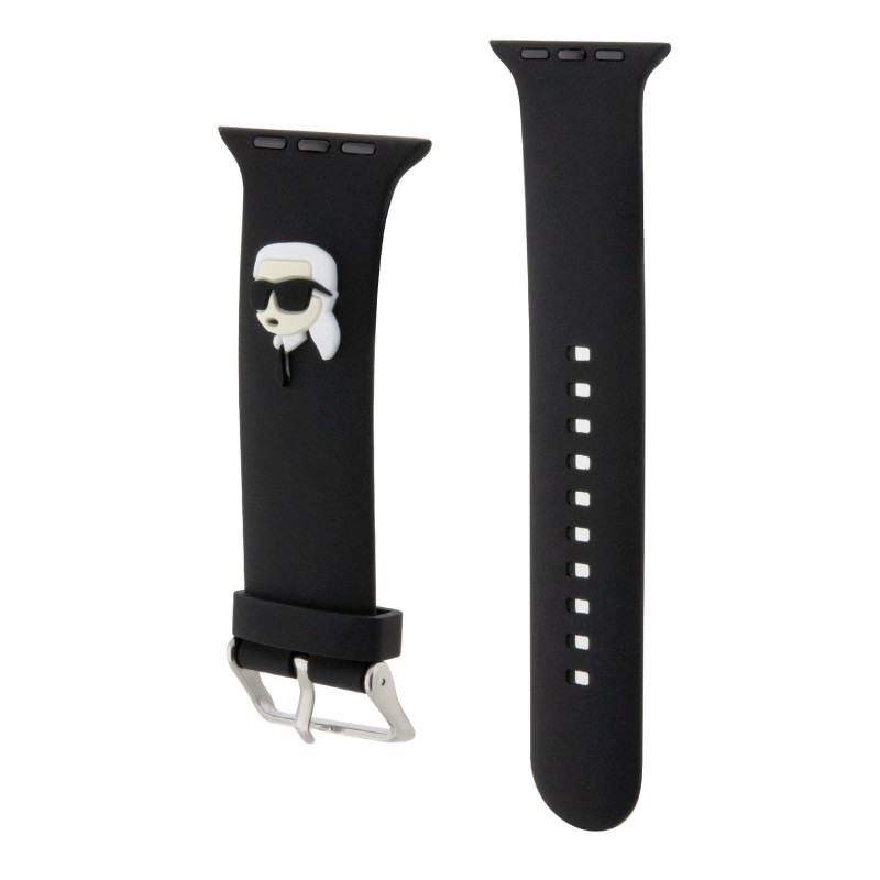 Karl Lagerfeld Karl Head NFT Watch Strap for Apple Watch 42/44/45/49 schwarz