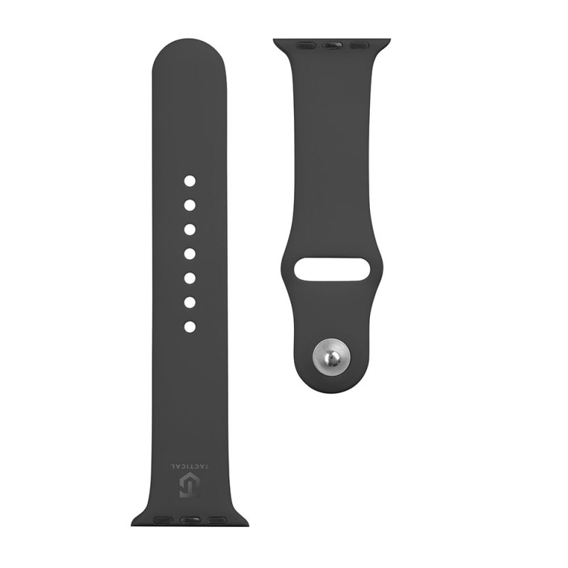 Tactical 456 Silicon Strap for Apple Watch 1/2/3/4/5/6/7/8/9/SE 38/40/41mm schwarz