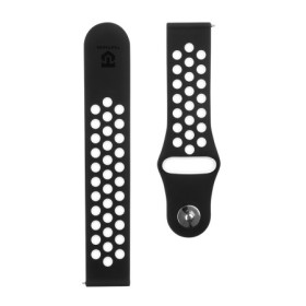 Tactical 702 Double Silicone Band 20mm Black/White