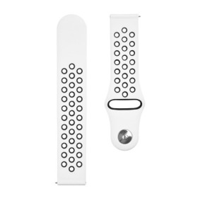 Tactical 703 Double Silicone Band 20mm White/Black