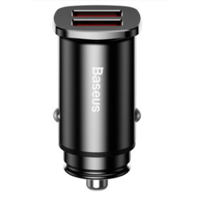 Baseus CCALL-DS01 Square Nabíječka do Auta 2xUSB QC3.0 30W černá