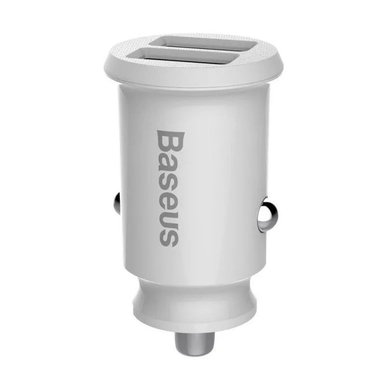 Baseus CCALL-ML02 Grain Nabíječka do Auta 15.5W 2x USB bílá
