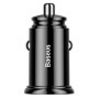 Baseus CCALL-YD01 Circular Nabíječka do Auta 2xUSB QC3.0 30W černá