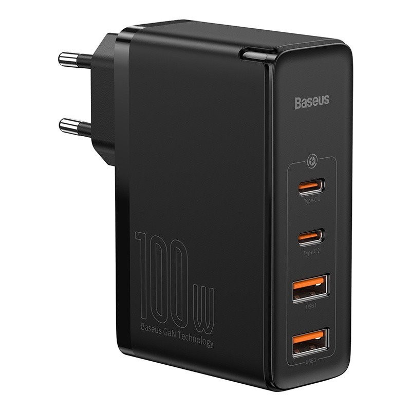 Baseus CCGAN2P-L01 GaN2 Pro Quick Nabíječka 2xUSB + 2xUSB-C 100W černá