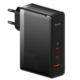 Baseus CCGP100201 GaN5 Pro Fast Nabíječka USB + 2xUSB-C 140W černá