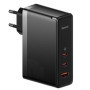Baseus CCGP100201 GaN5 Pro Fast Nabíjačka USB + 2xUSB-C 140W čierna