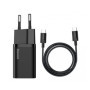 Baseus TZCCSUP-L01 Super Si Quick Charger USB-C 25W + Data Cable USB-C to USB-C 1m black