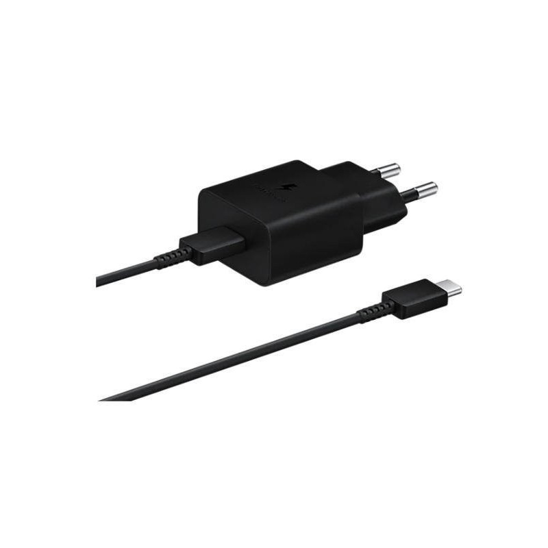 EP-T1510XBE Samsung USB-C 15W Travel Charger + USB-C Data Cable schwarz