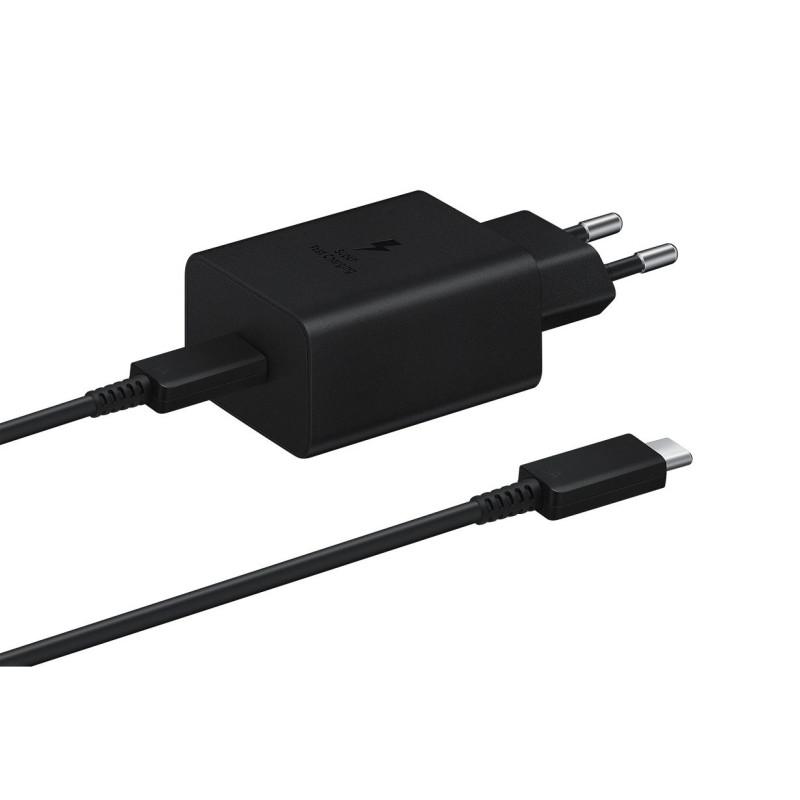EP-T4510XBE Samsung 45W Cestovní nabíječka + USB-C Datový Kabel černá