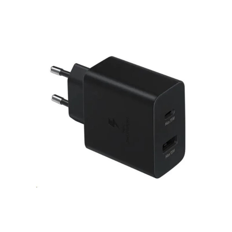 EP-TA220NBE Samsung Dual (USB-C,USB-A) 35W Cestovní nabíječka černá