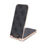 Guess Aluminum Desktop Wireless Magnetic Charger 2in1 4G Pattern schwarz