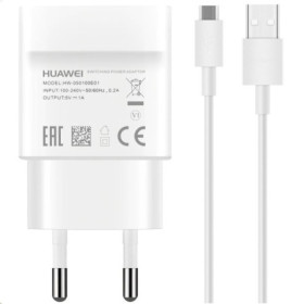 HW-050100E01W Huawei USB Travel Charge + microUSB Cable (Service Pack) white