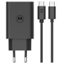 Motorola TurboPower Travel Charger 50W Duo USB-C + USB-A with USB-C/USB-C cable schwarz