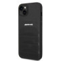 AMG Leather Debossed Lines Case for iPhone 14 black