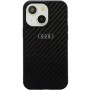 Audi Carbon Fiber Case Phone 14 black