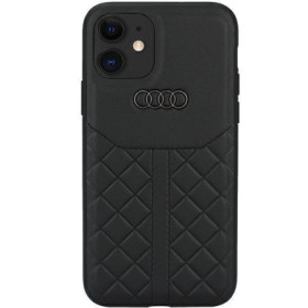Audi Genuine Leather Case for iPhone 12/12 Pro schwarz