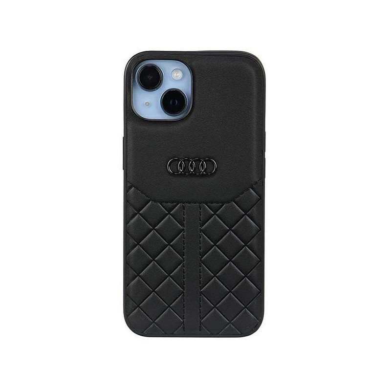 Audi Genuine Leather Case for iPhone 14 schwarz