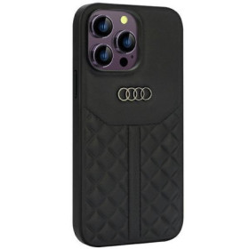 Audi Genuine Leather Case for iPhone 14 Pro Max schwarz