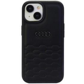 Audi GT Synthetic Leather pouzdro pro iPhone 15 černá
