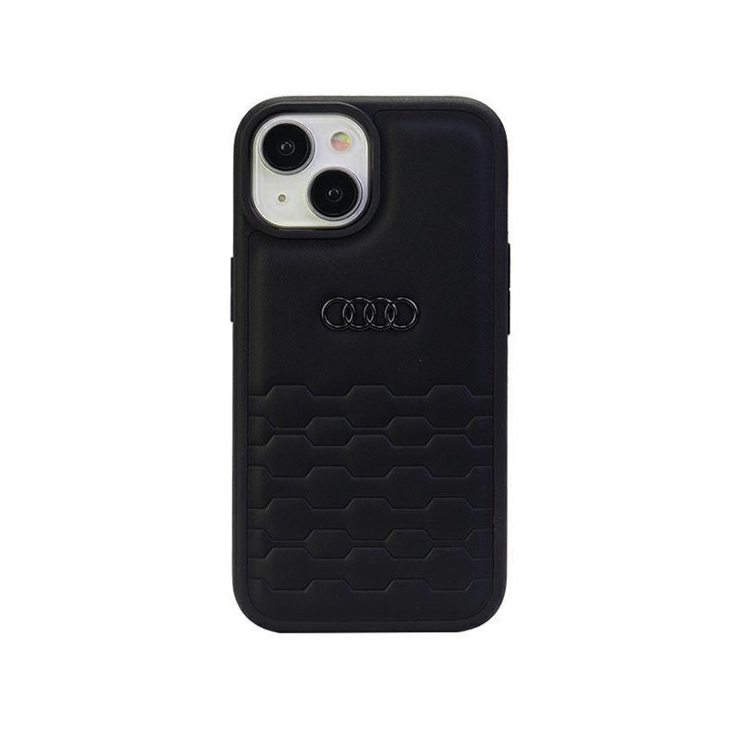 Audi GT Synthetic Leather pouzdro pro iPhone 15 Plus černá