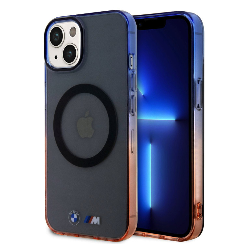 BMW "M" Collection IML Gradient Bumper MagSafe Case for iPhone 15 szürke