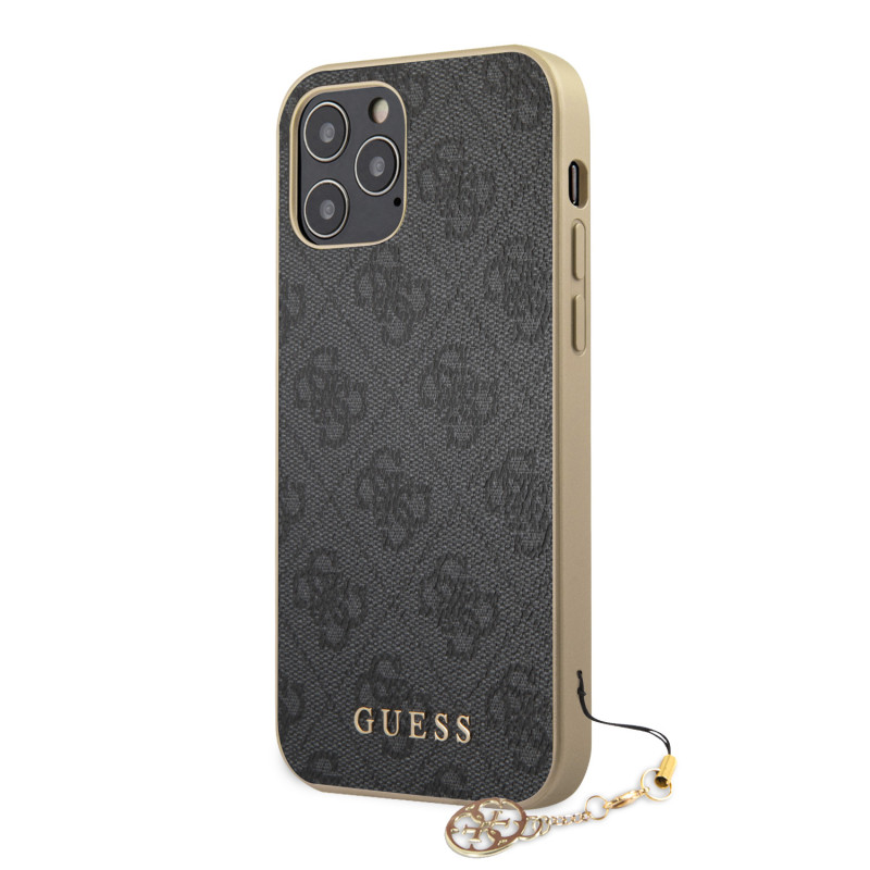 Guess 4G Charms Case for iPhone 12/12 Pro 6.1 grau