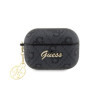 Guess 4G Script PC/PU Charms Pouzdro pro AirPods Pro 2 šedá