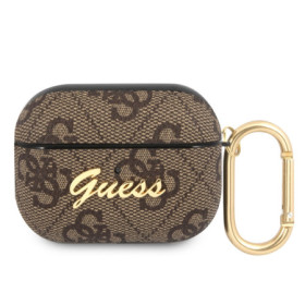 Guess 4G Script PC/PU Case for AirPods Pro brown
