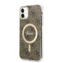 Guess IML 4G MagSafe Case for iPhone 11 brown