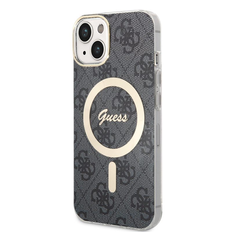 Guess IML 4G MagSafe Case for iPhone 13 fekete