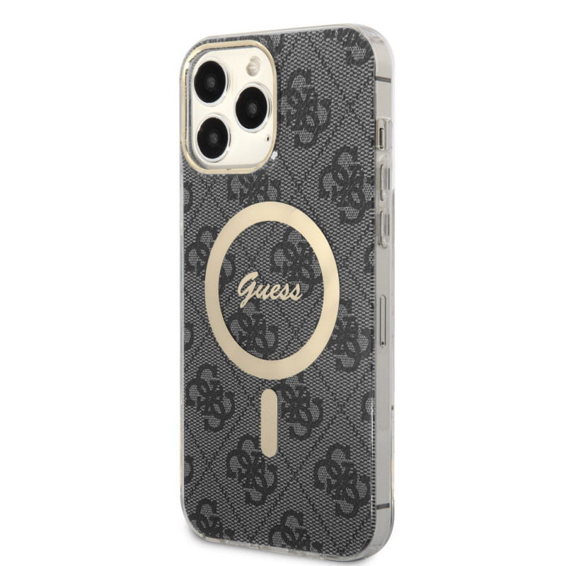 Guess IML 4G MagSafe pouzdro pro iPhone 13 Pro Max černá