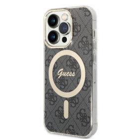 Guess IML 4G MagSafe Case for iPhone 15 Pro black