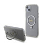 Guess IML Ring Stand Glitter MagSafe Case for iPhone 15 Plus transparent