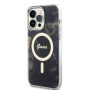 Guess Marble IML MagSafe Kompatibilný puzdro pre iPhone 13 Pro Max čierna