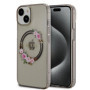 Guess PC/TPU Flowers Ring Glossy Logo MagSafe Case for iPhone 14 black