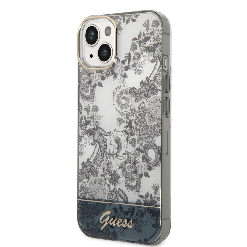 Guess PC/TPU Toile De Jouy pouzdro pro iPhone 14 Plus šedá