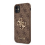 Guess PU 4G Metal Logo Case for iPhone 11 brown