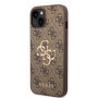 Guess PU 4G Metal Logo Case for iPhone 14 Plus brown