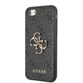 Guess PU 4G Metal Logo Case for iPhone 7/8/SE2020/SE2022 grau