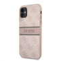Guess PU 4G Printed Stripe pouzdro pro iPhone 11 růžová