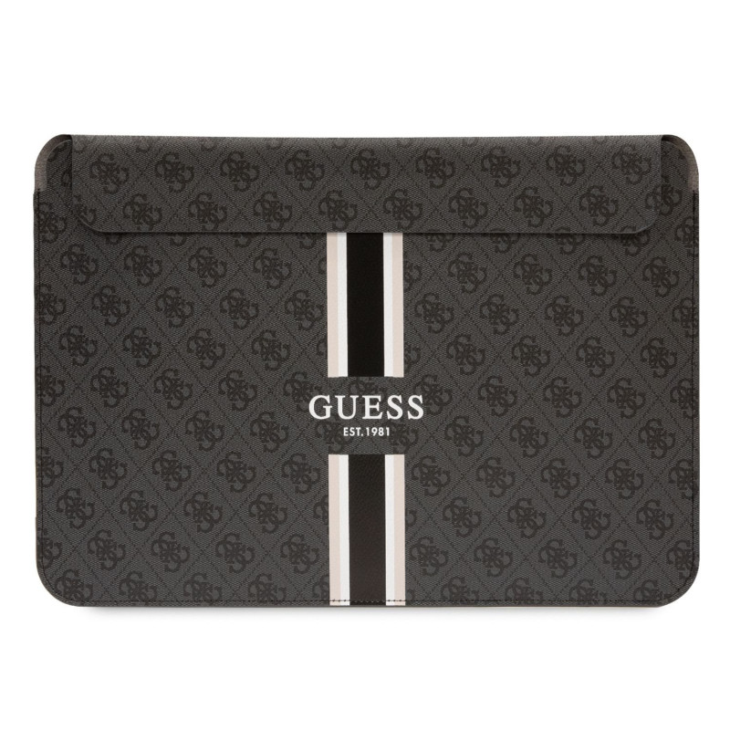 Guess PU 4G Printed Stripes Computer Sleeve 13/14" černá